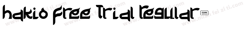 Hakio Free Trial Regular字体转换